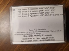 Specialty Archery Super 718 Peep 3 Aperture