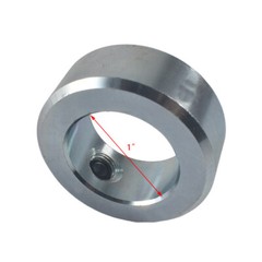 1″ Bore Solid Steel Zinc Plated Shaft Collars Set Screw Style (2PCS)