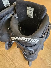 Powerslide Swell PS Triple Black 110 Inline Skates Trinity Sizes M9, W10 Used