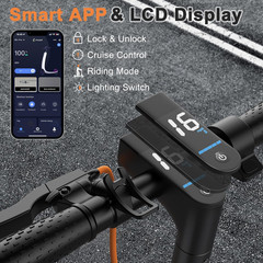 Electric Scooter 350W/500W Motor 8.5–10in Tires 19–22MPH Dual Brake