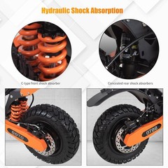 Off-road Electric Scooter For Adults 5600W 60V 27AH 50MPH E-Scooter With Seat