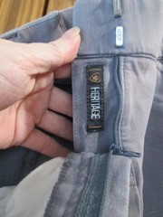 SIZE 28R WOMENS GRAY ARIAT ENGLISH HERITAGE KNEE PATCH BREECES WASTE 32″