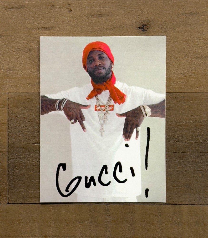 Supreme Gucci Mane Sticker (FW16)