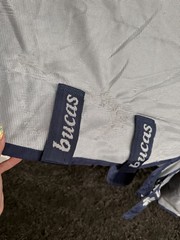 84” Bucas Buzz Off Full Neck Horse Fly Sheet w/Belly Protection – Used