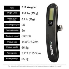 Archery Bow Scale Digital 110lbs Draw Weight Peak Compound Recurve Bow Luggage