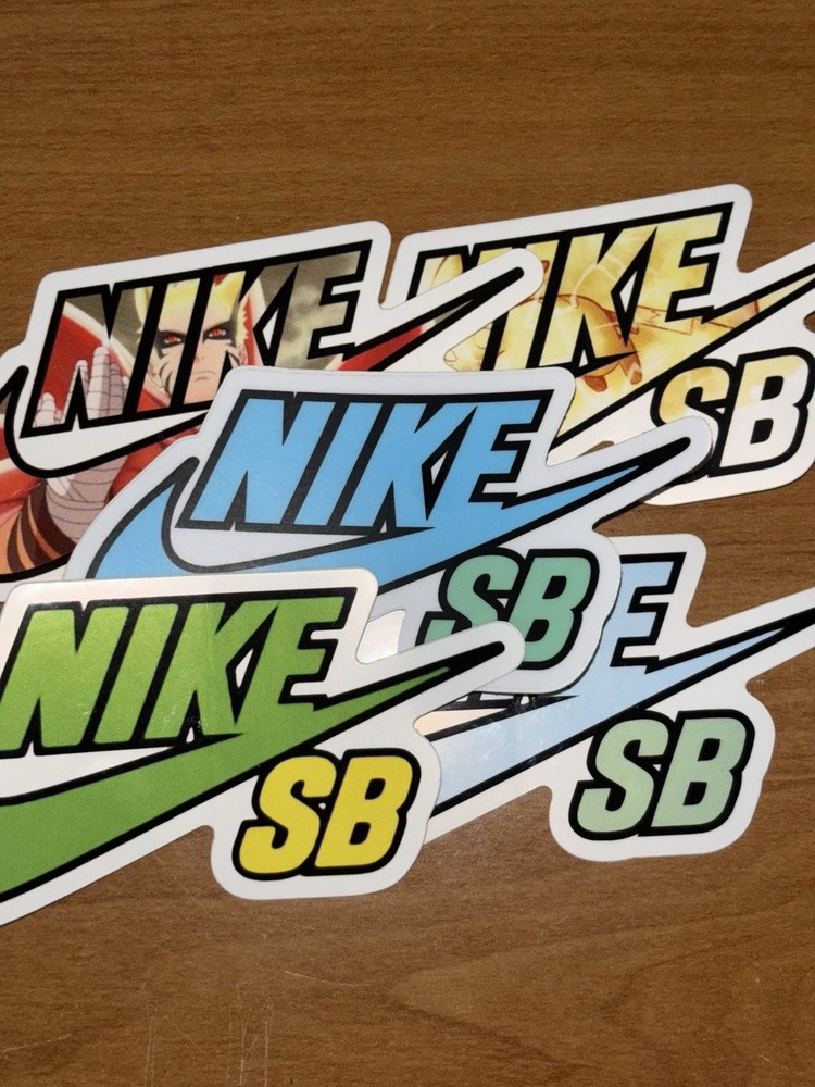 NEW Nike SB Sticker 4″ x 2″  Variety Pack Multi Color Skate Sticker Pack 5x