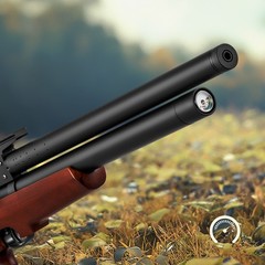 PINTY .22 PCP Pellet Striker Air Rifle Single Shot Air Gun with Hand Pump 5.5mm