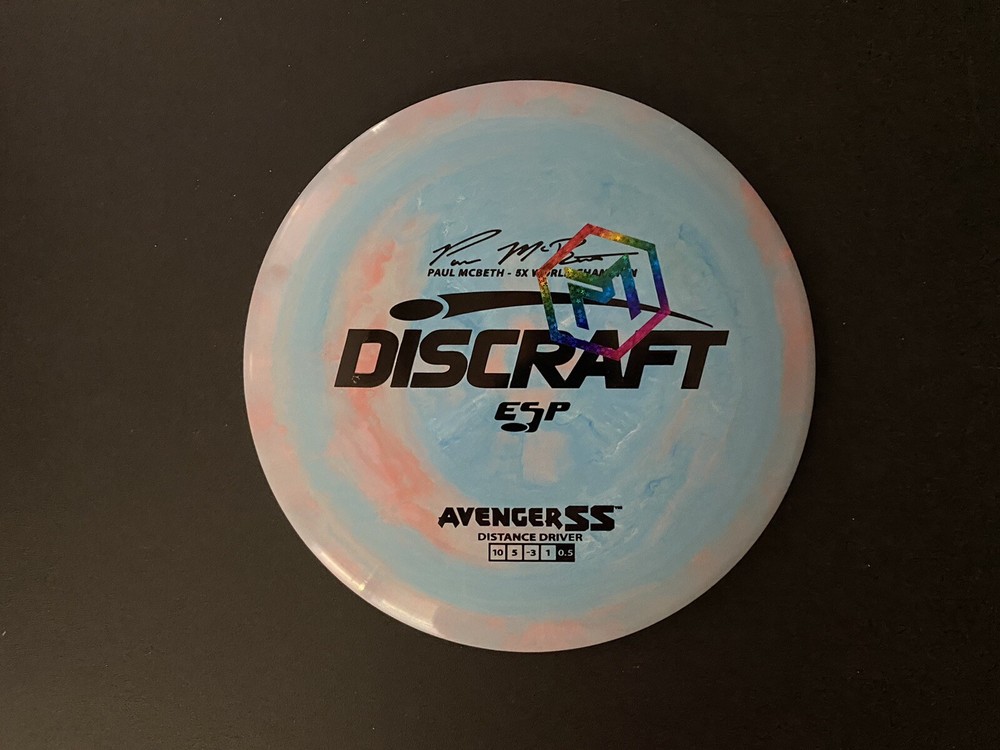 Discraft Swirly Overstamp AvengerSS Paul McBeth 5x Distance Driver