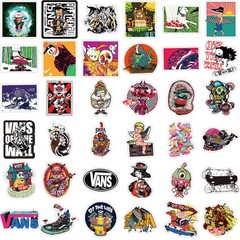 100PCS Vans Skateboard Stickers bomb Vinyl Laptop Luggage Decals Pack Lot Cool