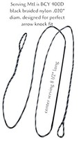 BCY B55 Flemish Twist Bowstrings – 16 Strand –Recurve/Longbow – Choose Length