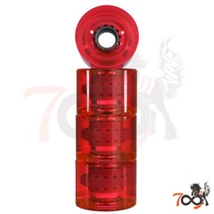 Cal 7 Skateboard Cruiser Clear RedColor 70mm 83a Wheel With Bearing
