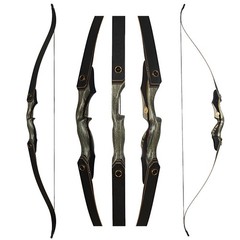 25-50lbs Archery 60″ Takedown Recurve Bow for Adult Bow Hunting &Target Shooting