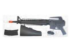 Used Airsoft Gun Rifle Spring Powered BBTac M16A2 Full Size