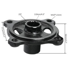 Pair 4 Stud 110mm Wheel Hub Front Rear Rim Hub Assembly for 50cc-125cc Buggy ATV
