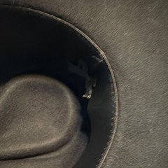 Bee Hat Co. Black Wool Felt Western Cowboy Hat Leather Band Made in USA Women’s