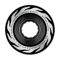 Bones Rough Riders Wheels, Eternal Flame, Black, 59mm/80a