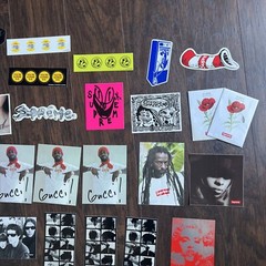 Supreme Sticker & Accessories Lot – Gucci Mane Shower Cap Bouncy Ball And More