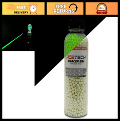 Glow in the Dark 6mm BBs for Airsoft – 0.25g Multi-Polished Green Tracer Balls