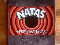 NATAS Kaupus Thumbs Up BLACK Signed Skateboard DECK Mark McKee Ltd. 200 panther