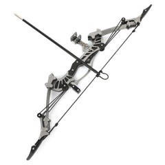 16″ Mini Compound Bow 16lbs Arrows Set Hunting Shooting Target Archery Game Toy