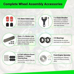 14» Rear Wheel 90/100-14 3.00-14 Dirt Bike Tire Rim For CR80R CR85R CRF125F