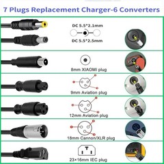 54.6V 2A Adapter Charger Inokim, Isinwheel, Apollo, Varla for 48V Battery