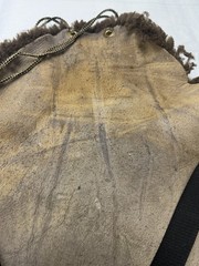 Vintage 100% Wool On Merino Western Sheepskin Saddle Seat Cover Cowboy