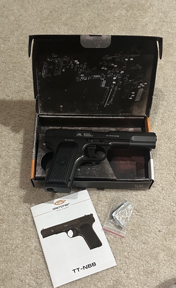 Gletcher TT-33 – Non-Blowback – CO2 – .177 cal BB – Air Pistol – New!!!