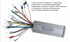 48V-64V 1000W-1800W Brushless Speed Controller LCD Throttle Ebike Go Kart Quad