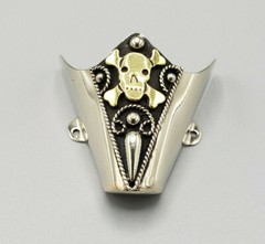 WESTERN COWBOY BOOT TIPS Pair – Skull & Bones Design Pointy