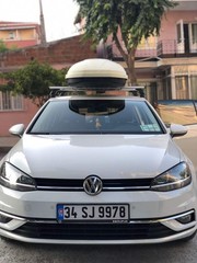 For Volkswagen Golf 5D (MK7) 2012-2019 Roof Rack Cross Bar Normal Roof Alu Black