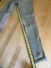 DEVON AIRE Sage Green & Tan riding breeches 26 Long *EUC* Stretch