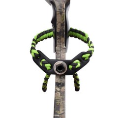 1X Bow Wrist Sling Multicamo Green For Compound Bow Hunting Shooting Pu Leather