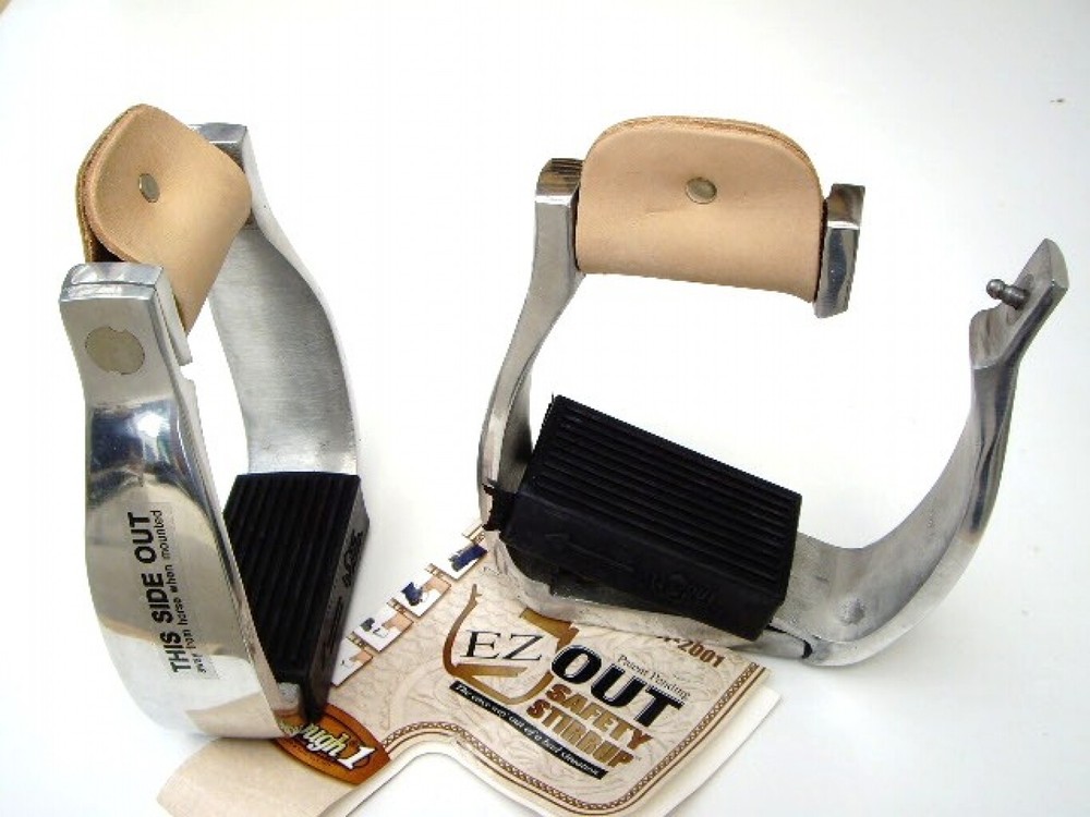 EZ Out Youth Safety Western Aluminum Stirrups – 2 1/2″ or 3″ Neck