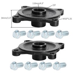 2 set 110mm 4 Stud Front & Rear Wheel Rim Hub for Taotao Coolster Quad Dirt Bike