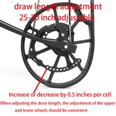 Compound Bow Dual-Use Steel Ball Arrow 40-65lbs Short Axis Archery Hunting RH LH