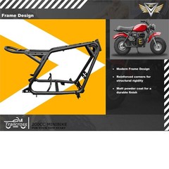 Gas Powered Mini Motorcycle Bike 200cc – Red