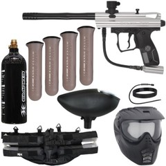 Kingman Spyder Victor Epic Paintball Gun Package Kit – (Gloss Clear)