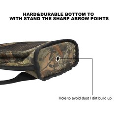 JLDTOP Lightweight Back Arrow Quiver, Holds 22-28 Arrows, Molle System, Adjus…