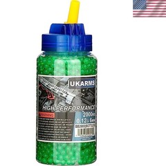 2000-Count Bottle of 0.12g 6mm Airsoft BB Pellets
