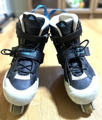 K2 Fatty Pro Aggressive Inline Skates Black/Blue Rollerblades – US size Mens 10