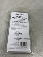 Allen Grizzly Broadheads 125 Grain 3 Blade 3 Pk Fixed Blade Crossbow & Compound