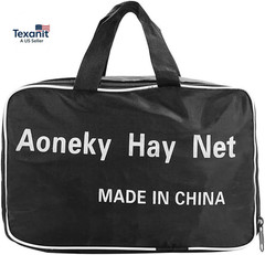 Aoncky Knotless Hay Net for Horses, Large Slow Feed Hay Bag 47 Inches, Fits 36X1