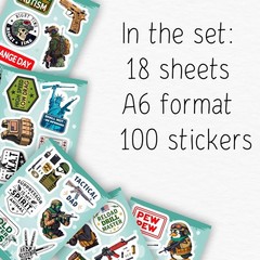 100Pcs Tactical Stickers for Men, Gun Sticker Pack – Gifts for Gun Enthusiast…