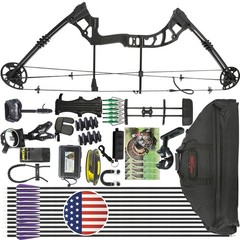 Compound Bow Arrow Set 0-70lbs Adjustable Archery Bow Hunting Shooting 320fps US