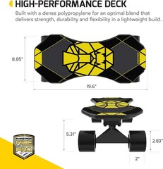 SwagTron Swagskate Ng-3 Electric Skateboard for Kids – Black/Yellow 63866-2