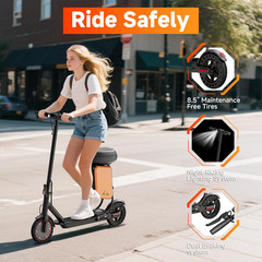 LADPED Electric Scooter with Seat for Adults 19MPH Folding Commuter E-Scooter