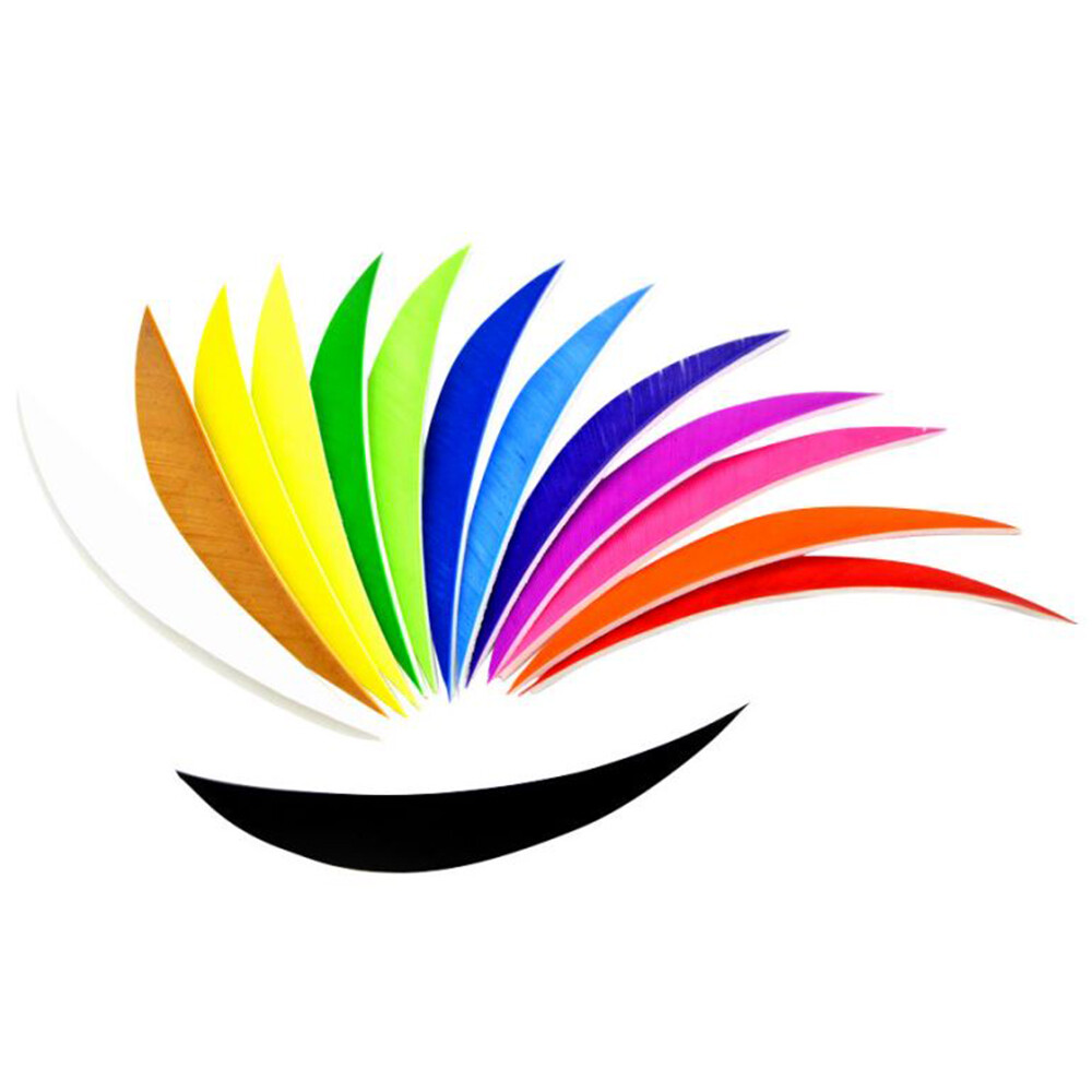 50pcs 5″ Archery Arrow Turkey Feathers Natural Fletches LW DIY Shaft Hunting
