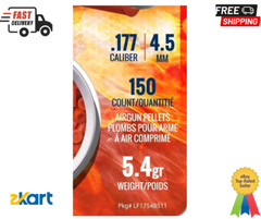 Crosman Fast Flight LF1754 Lead-Free .177-Caliber Pointed Pellets (150-Count)