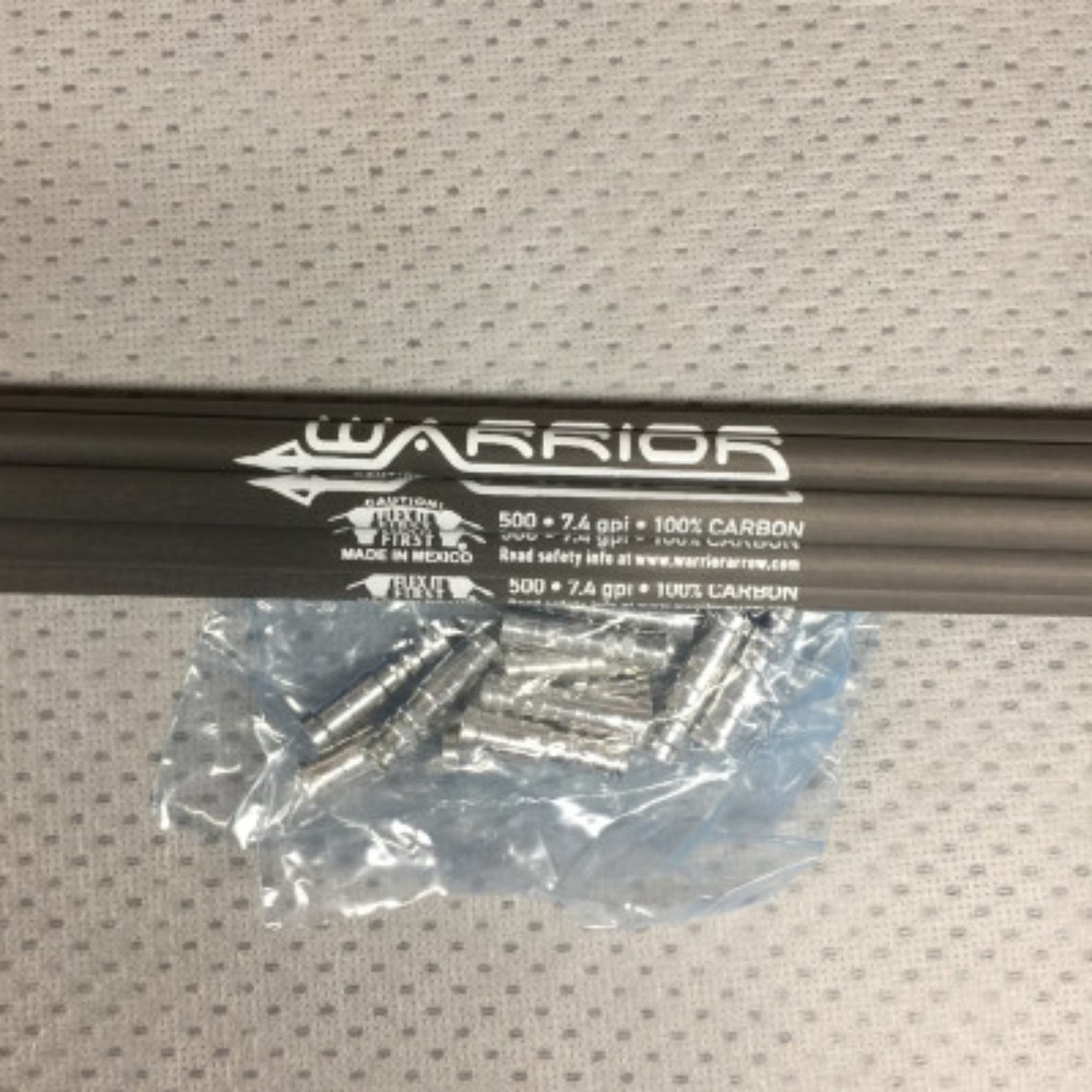 Gold Tip Warrior 500 Arrow Shafts NEW in Wrapper One Dozen